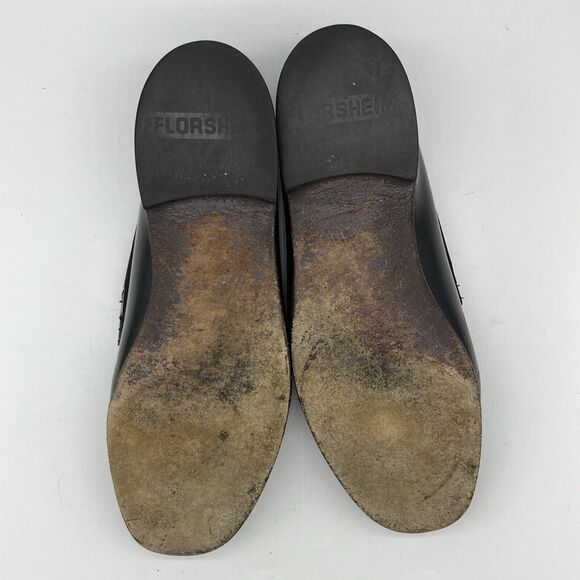 Florsheim Men's Loafer Dress Shoes Black Leather Moc Toe Tasseled Slip On 9.5 D - Picture 7 of 11